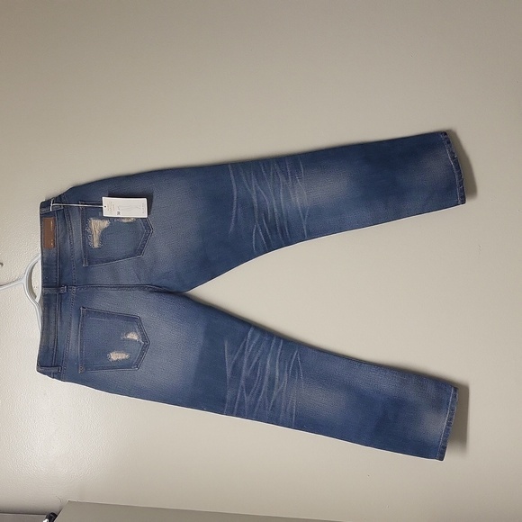 MANGO Denim & Tees Ripped Hand painted Jeans👖  in size 30 - Picture 7 of 16